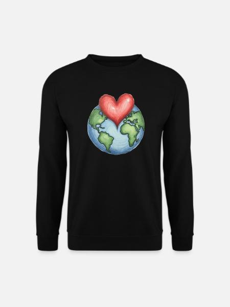 Protect The Earth - Unisex Sweatshirt - black