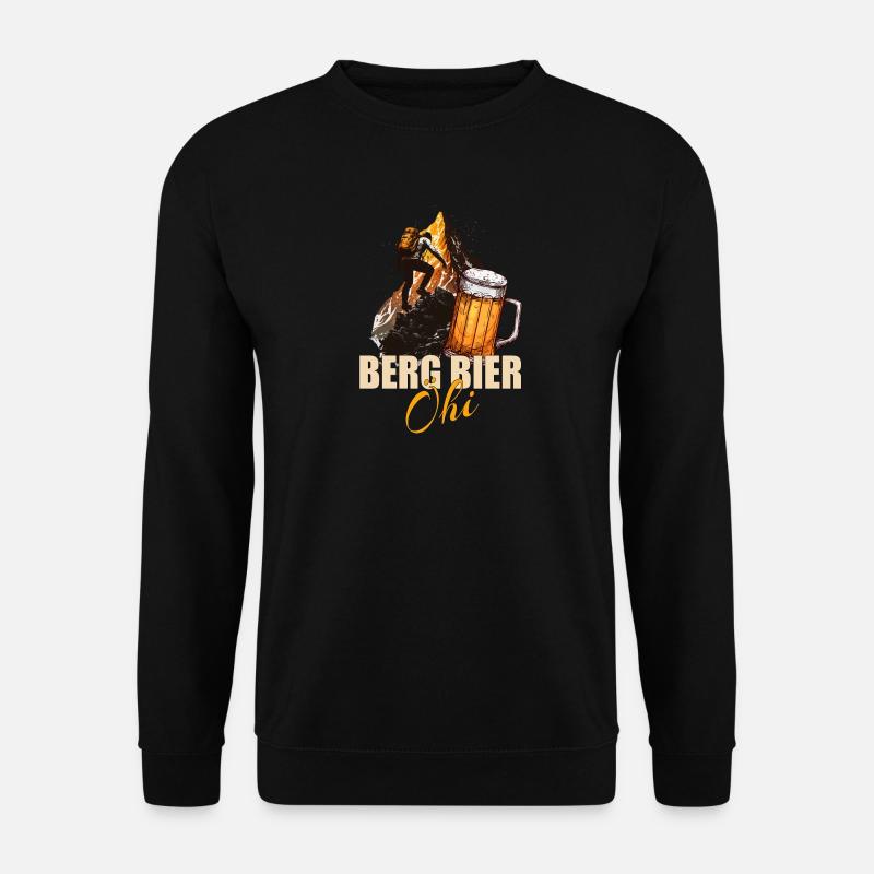 Berg Bier Öhi - Unisex Pullover - Schwarz
