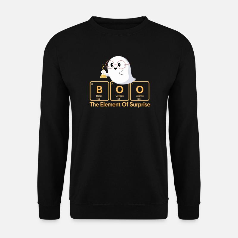 Elemental Boo Ghost Tee - Unisex Sweatshirt - black