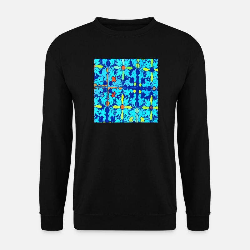 Blue ceramic - Unisex Sweatshirt - black