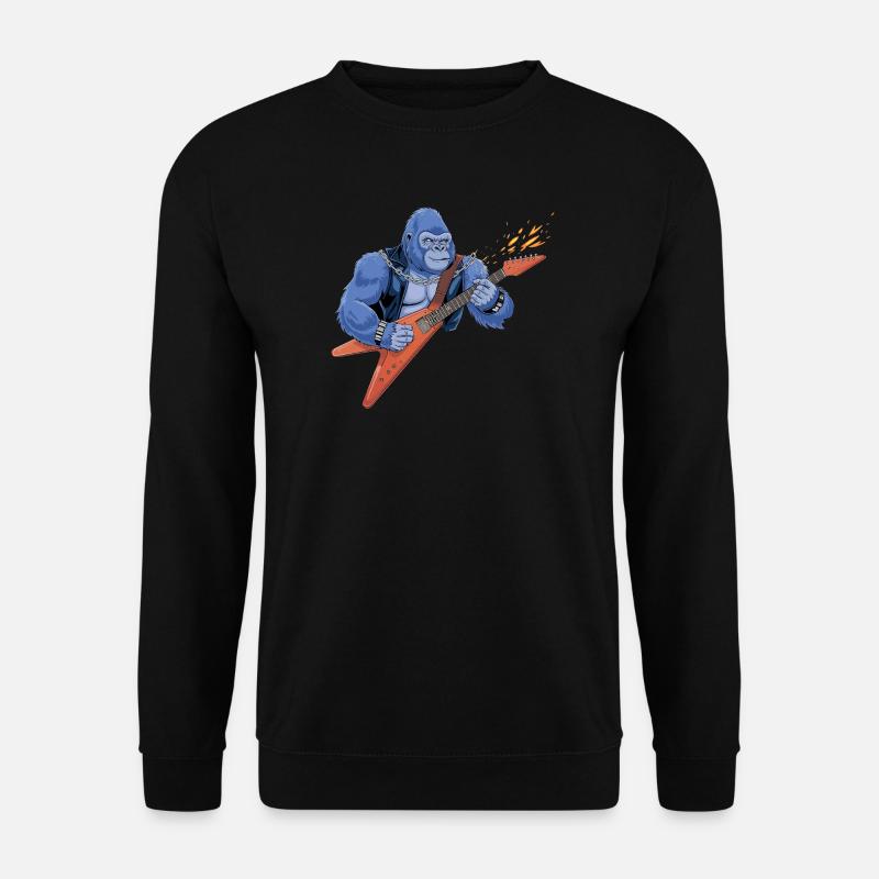 Rockin' Gorilla - Unisex Pullover - Schwarz