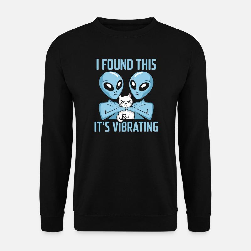 Alien Cat Discovery - Unisex Sweatshirt - black