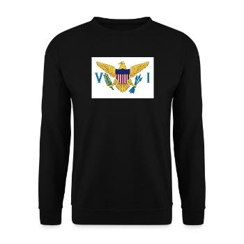 U.S. Virgin Islands - Unisex Sweatshirt - black - Front - Alina (178cm) & Michal (187cm)