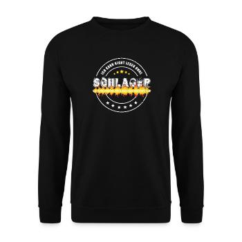 Je ne peux pas vivre sans Schlager - Sweat-shirt Unisexe - noir - Devant - Alina (178cm) & Michal (187cm)