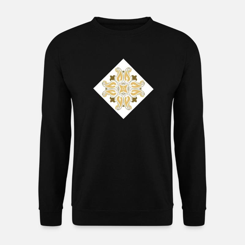 orientalisches Muster Marokko Brauntöne - Unisex Pullover - Schwarz