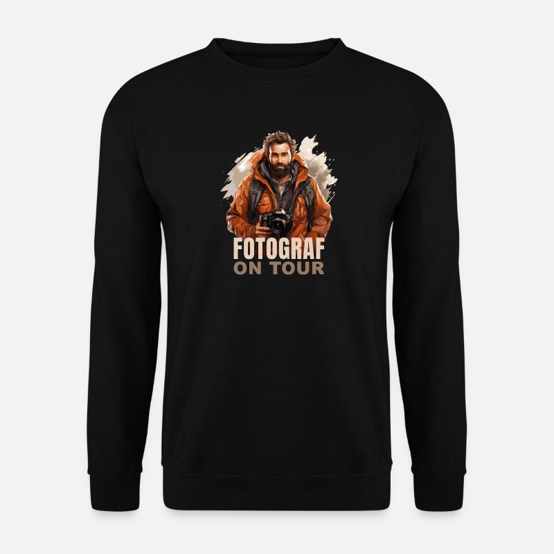Fotograf on Tour - Unisex Pullover - Schwarz