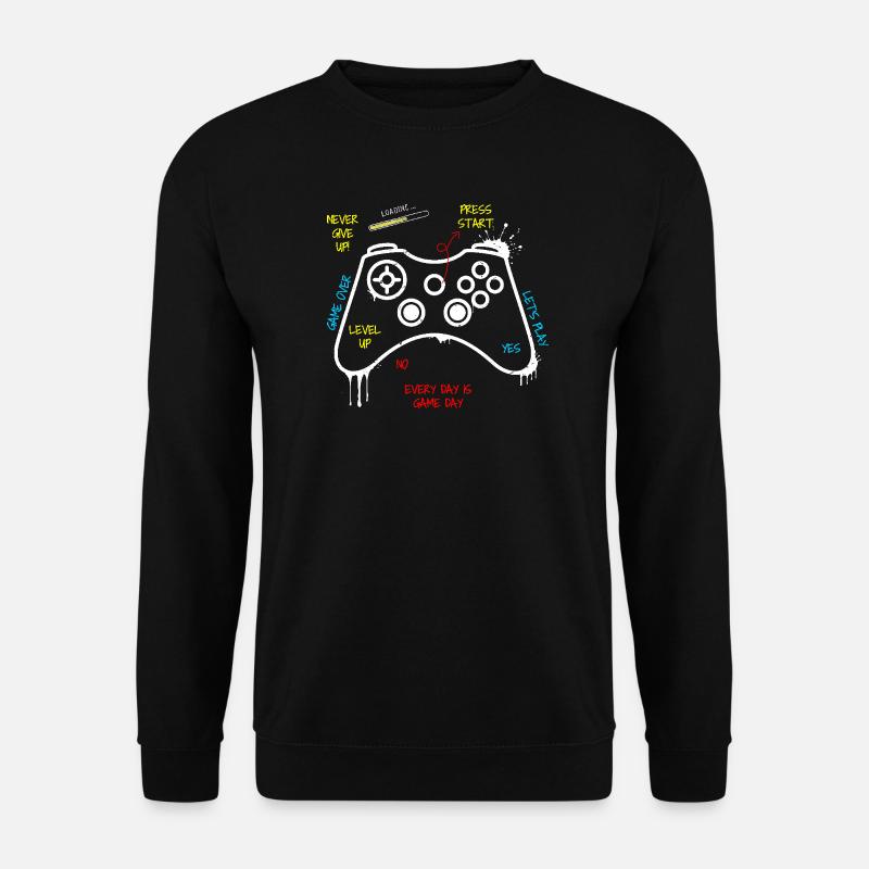 Gamer Controller Graffiti - Unisex Sweatshirt - black