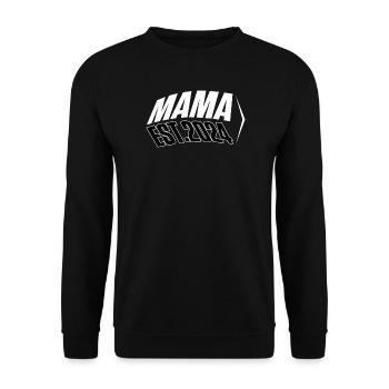 MAMA Shirt Est.2024 - Unisex Pullover - Schwarz - Vorne - Alina (178cm) & Michal (187cm)