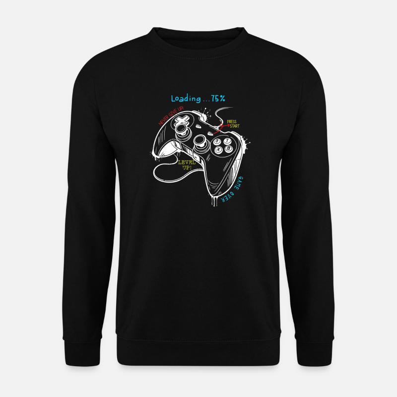 Controller-Kunst im Retro-Gaming-Stil - Unisex Pullover - Schwarz