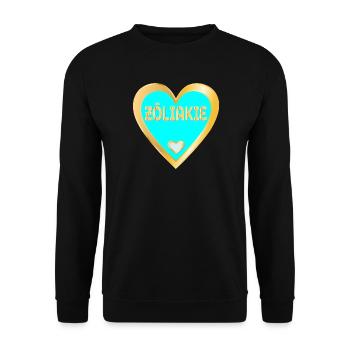 ZÖLIAKIE HERZ DÜNNDARM - Unisex Pullover - Schwarz - Vorne - Alina (178cm) & Michal (187cm)