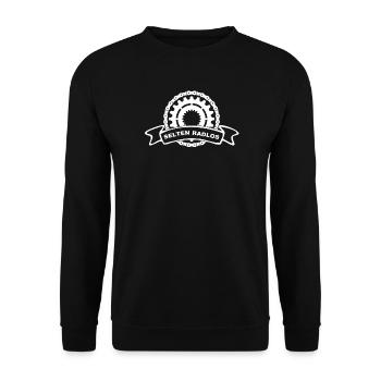 selten radlos fahrradkette radfahren geschenk spor - Unisex Pullover - Schwarz - Vorne - Alina (178cm) & Michal (187cm)