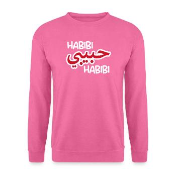Habibi (dunkel) - Unisex Pullover - Pink - Vorne