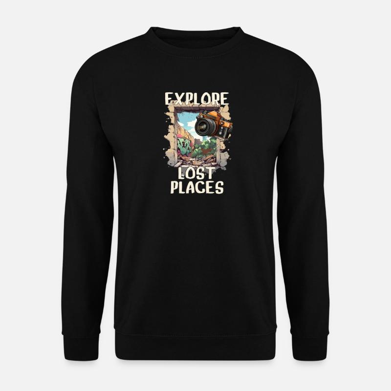 Explore Lost Places - Unisex Pullover - Schwarz
