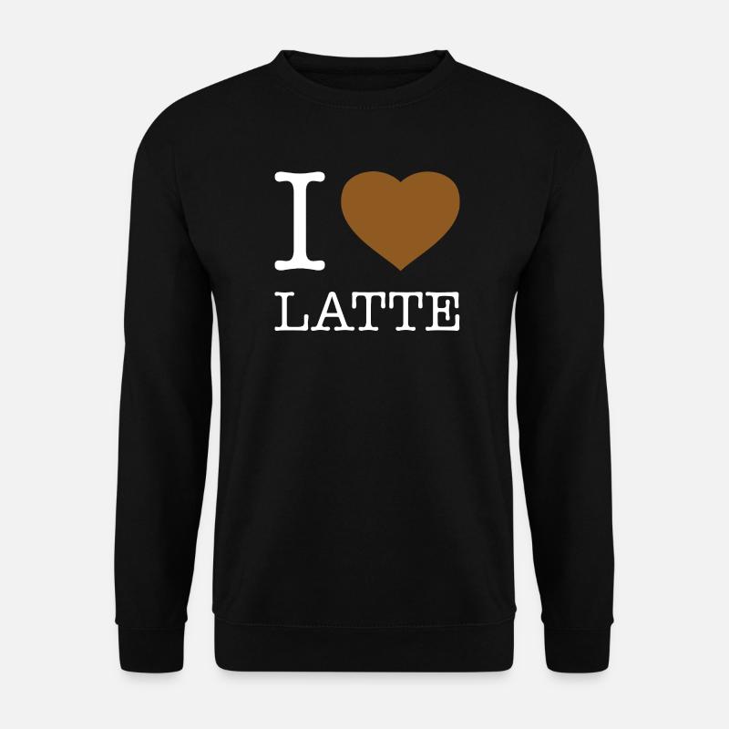 J’ADORE LE LATTE - Sweat-shirt Unisexe - noir