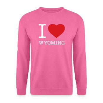 I LOVE WYOMING - Unisex Pullover - Pink - Vorne