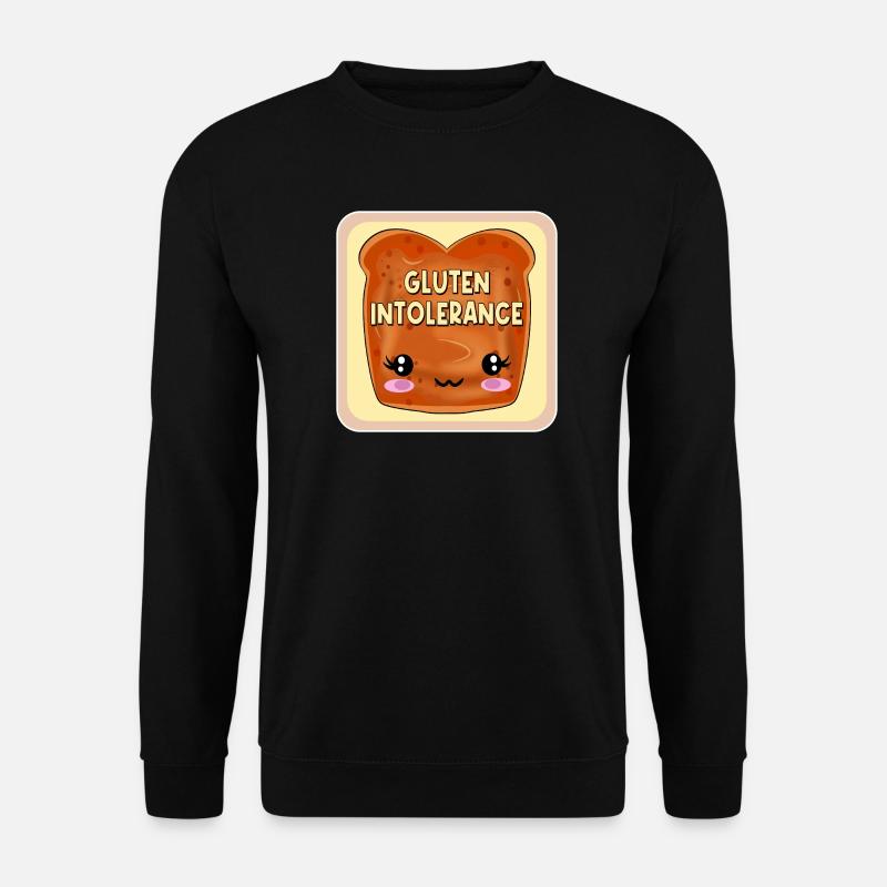 GLUTEN INTOLERANCE CELIAC DISEASE - Unisex Sweatshirt - black