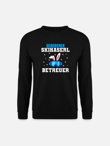 Skifahren Skihaserl Betreuer - Unisex Pullover - Schwarz
