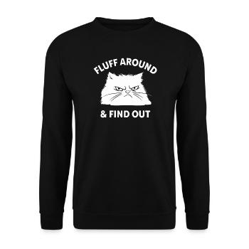 Fluff Around & Découvrez-le - Sweat-shirt Unisexe - noir - Devant - Alina (178cm) & Michal (187cm)