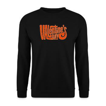 Valentinstag - Unisex Pullover - Schwarz - Vorne - Alina (178cm) & Michal (187cm)