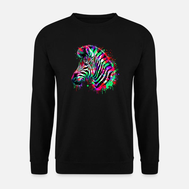 Zebra - Unisex Sweatshirt - black