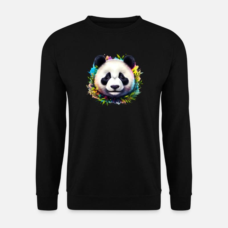 Panda - Unisex Sweatshirt - black
