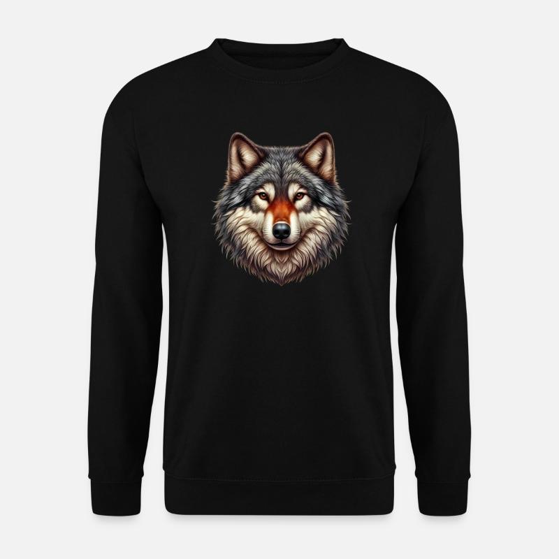 Wolf - Unisex Sweatshirt - black