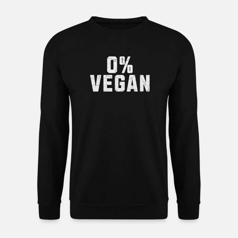 0% Veganer - Unisex Pullover - Schwarz