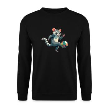 tlacuache - Unisex Pullover - Schwarz - Vorne - Alina (178cm) & Michal (187cm)