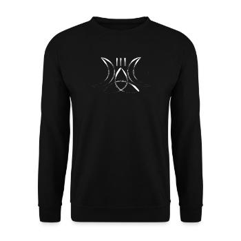 Moon Sigil of the Three Moons - Unisex Sweatshirt - black - Front - Alina (178cm) & Michal (187cm)