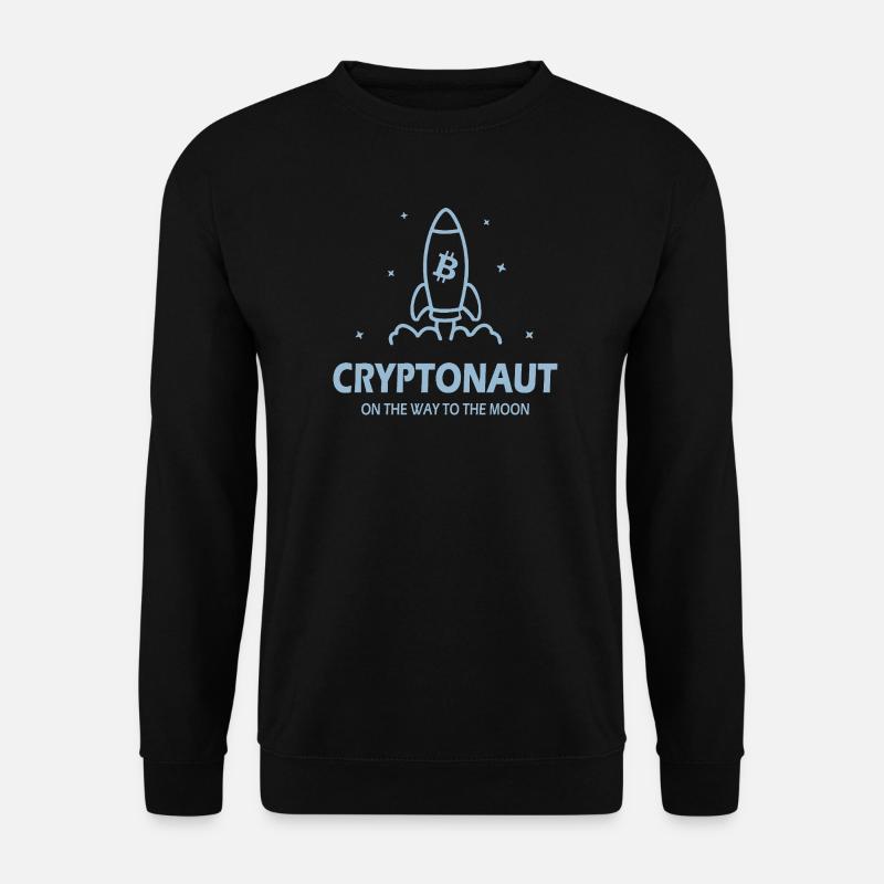 Cryptonaut Bitcoin - Unisex Pullover - Schwarz