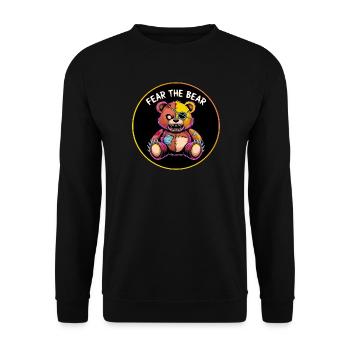 Fear the Bear - Unisex Sweatshirt - black - Front - Alina (178cm) & Michal (187cm)