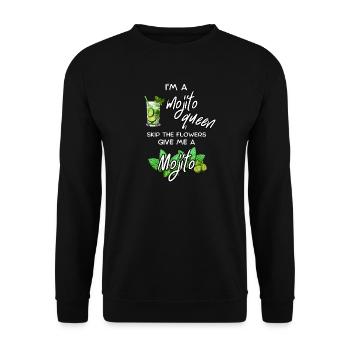 Reine Mojito - Sweat-shirt Unisexe - noir - Devant - Alina (178cm) & Michal (187cm)