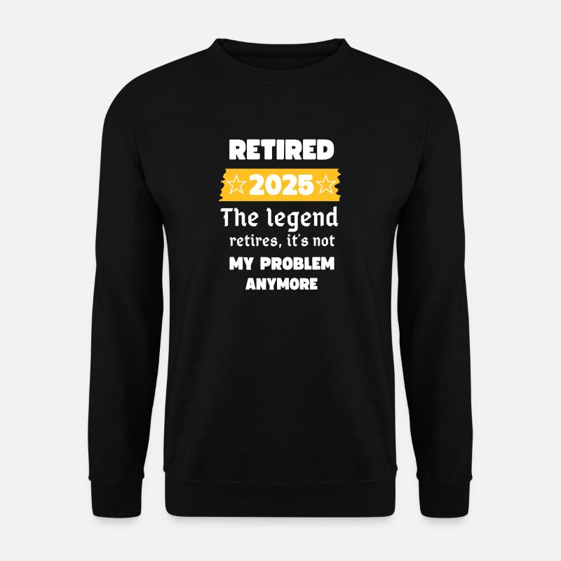 Zurückgezogener 2025er Legend Tee - Unisex Pullover - Schwarz