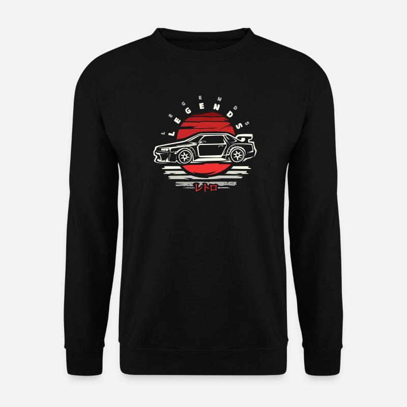 Japanisches Tuning-Auto Design – Legends Edition - Unisex Pullover - Schwarz