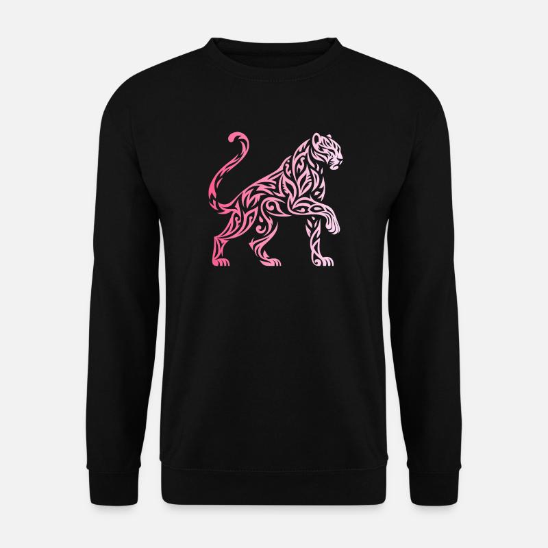 Gradient Tribal Panther - Unisex Pullover - Schwarz