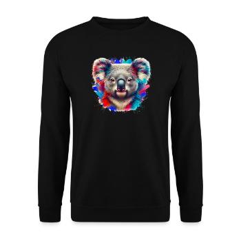 Koala - Sweat-shirt Unisexe - noir - Devant - Alina (178cm) & Michal (187cm)