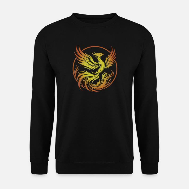 Phönix des Feuerkreises - Unisex Pullover - Schwarz