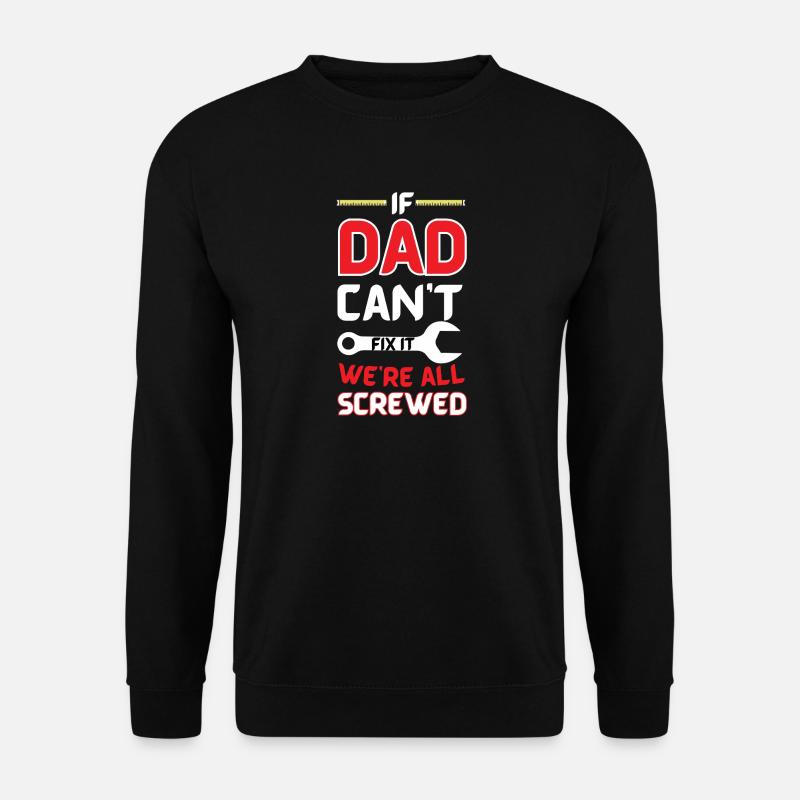 Papa Flick-Humor-Tee - Unisex Pullover - Schwarz