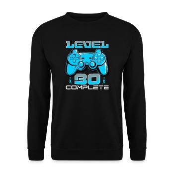 Komplettes Gamepad auf Stufe 30 - Unisex Pullover - Schwarz - Vorne - Alina (178cm) & Michal (187cm)