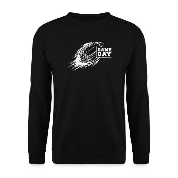 football américain - Illustration du jour du match - Sweat-shirt Unisexe - noir - Devant - Alina (178cm) & Michal (187cm)