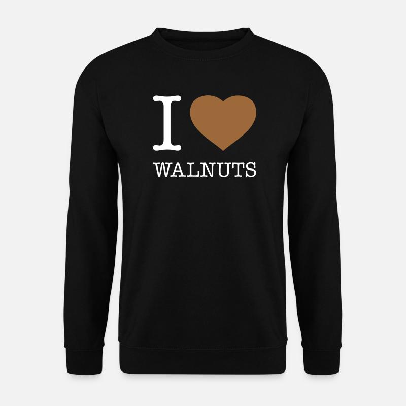 I LOVE WALNUTS - Unisex Pullover - Schwarz