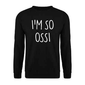 JE SUIS TELLEMENT OSSI Est - Sweat-shirt Unisexe - noir - Devant - Alina (178cm) & Michal (187cm)