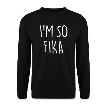 I’M SO FIKA Sverige Suède - Sweat-shirt Unisexe - noir - Devant - Alina (178cm) & Michal (187cm)