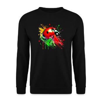 Marienkäfer - Unisex Pullover - Schwarz - Vorne - Alina (178cm) & Michal (187cm)