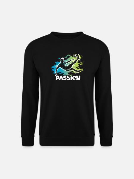 Passion – Fußball-Design für echte Kicker - Unisex Pullover - Schwarz