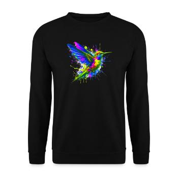 Colibri - Sweat-shirt Unisexe - noir - Devant - Alina (178cm) & Michal (187cm)