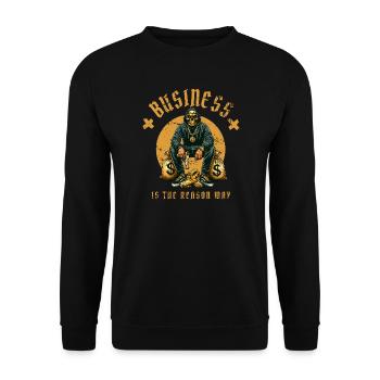 Vie de gangster - Sweat-shirt Unisexe - noir - Devant - Alina (178cm) & Michal (187cm)