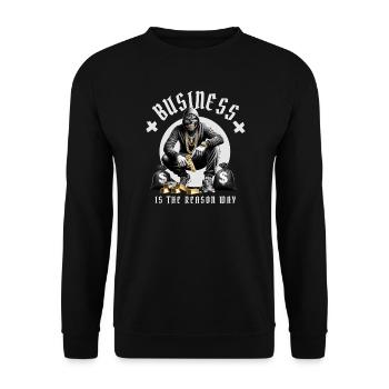 Vie de gangster - Sweat-shirt Unisexe - noir - Devant - Alina (178cm) & Michal (187cm)