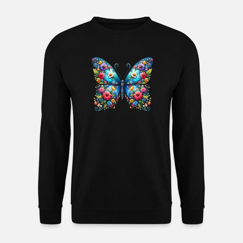 Schmetterling - Unisex Pullover - Schwarz