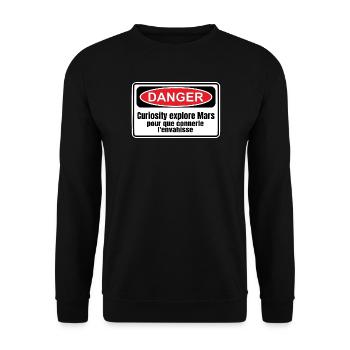 Colonisation de Mars - Sweat-shirt Unisexe - noir - Devant - Alina (178cm) & Michal (187cm)